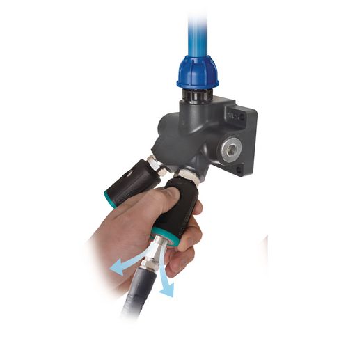  Erster Klick   Mit einem Knopfdruck wird der Druck abgebaut