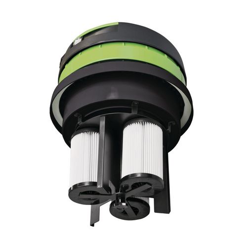 3-FilterreinigungDank des automatischen Zyklus werden alle Filter gereinigt, während der Sauger ununterbrochen weiterarbeitet, ohne an Saugleistung zu verlieren