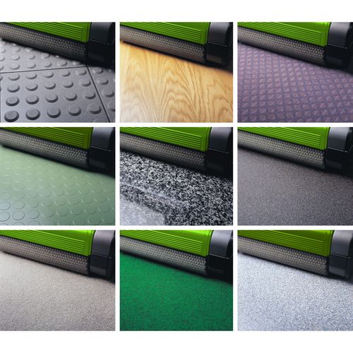 Für Fußböden aller Art wie z.B. Auslegware, Vinyl, Marmor, profilierter Gummi, Flotex, Holz, rutschfeste Fußböden, profilierte Terrakotta oder Sportanlagen