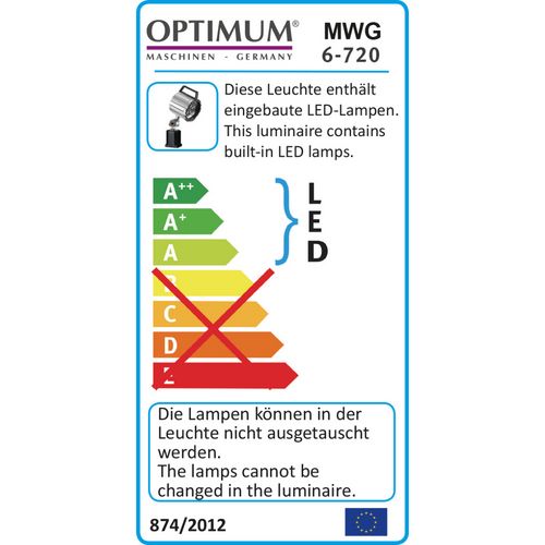 LED Maschinen unendlich€/Einheit und Werkstattleuchte Optimum MWG 6-720 