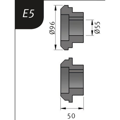 Produktbild für Typ E5, Ø 96 x 55 x 50 mm