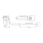 Produktbild für 30“, gebohrt mit M 10 Gewinde für 1026 DV und 1026 SD