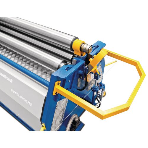 hydraulisches Klapplager zur leichten Entnahme des Materials