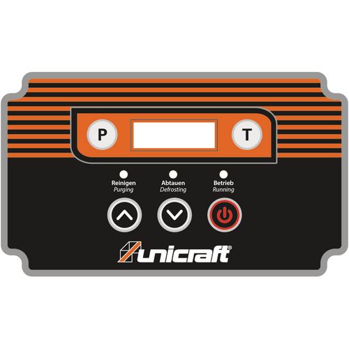 Steuerung ausgestattet mit Smart-Touch-Knöpfen, Ablaufanzeige und Betriebsstundenzähler