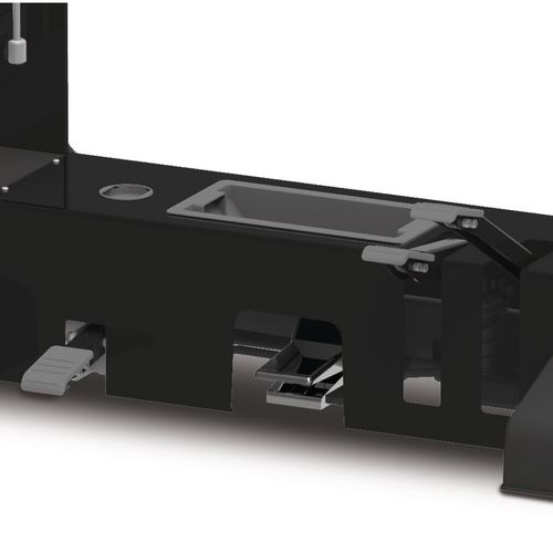 Seitlich verfahrbarer Zylinder mit Skalenanzeige bei Standmodellen