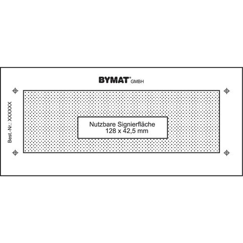 Produktbild für 1/2DINA6 Nutzfl. 128x42,5mm ungerahmt