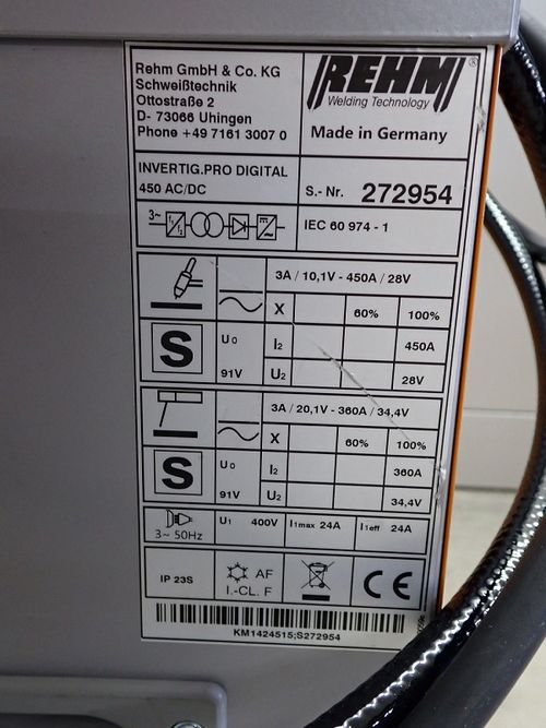 Produktbild für INVERTIG.PRO digital 450 AC/DC