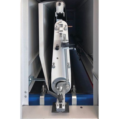   Eine Schleifbandeinheit für die Oberflächenveredelung und zum Blankschleifen  