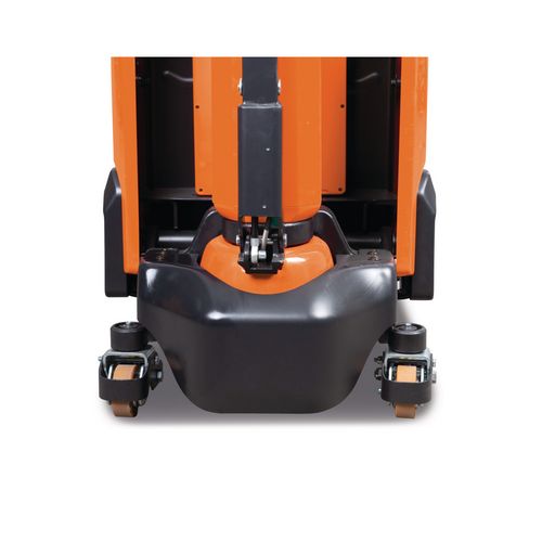 Zwei gefederte Seitenstützrollen für hervorragende Fahr- und Kurvenstabilität