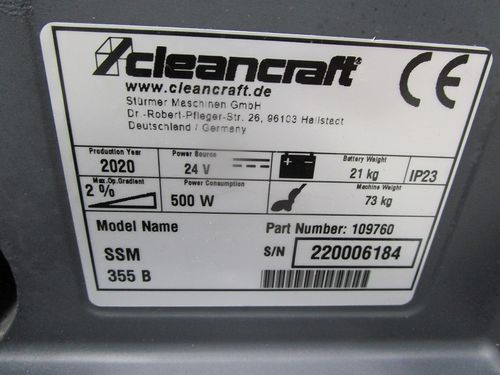 Produktbild für SSM 355 B Scheuersaugmaschine